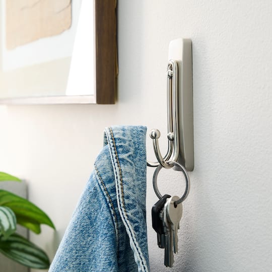 12 Pack: Command™ Brushed Nickel Decorative Double Hook